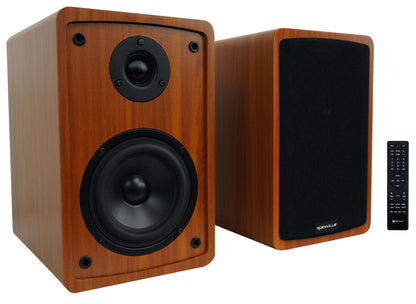 Rockville ELITE-5C Wood 800w Home Theater 5.25" Bluetooth Bookshelf Speakers