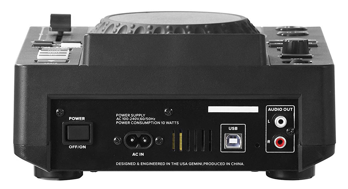 Gemini MDJ-600 Single Tabletop USB/CD Media Player DJ MIDI Controller w/4.3" LCD