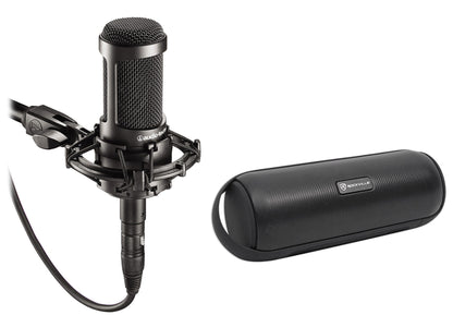 AT2035 Studio Microphone + Case + RPB25 Bluetooth Speaker
