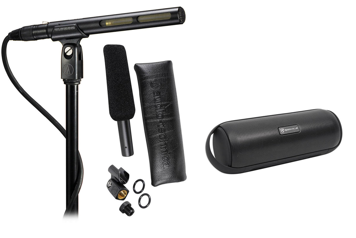 AT875R Shotgun Microphone & RPB25 Bluetooth Speaker Bundle