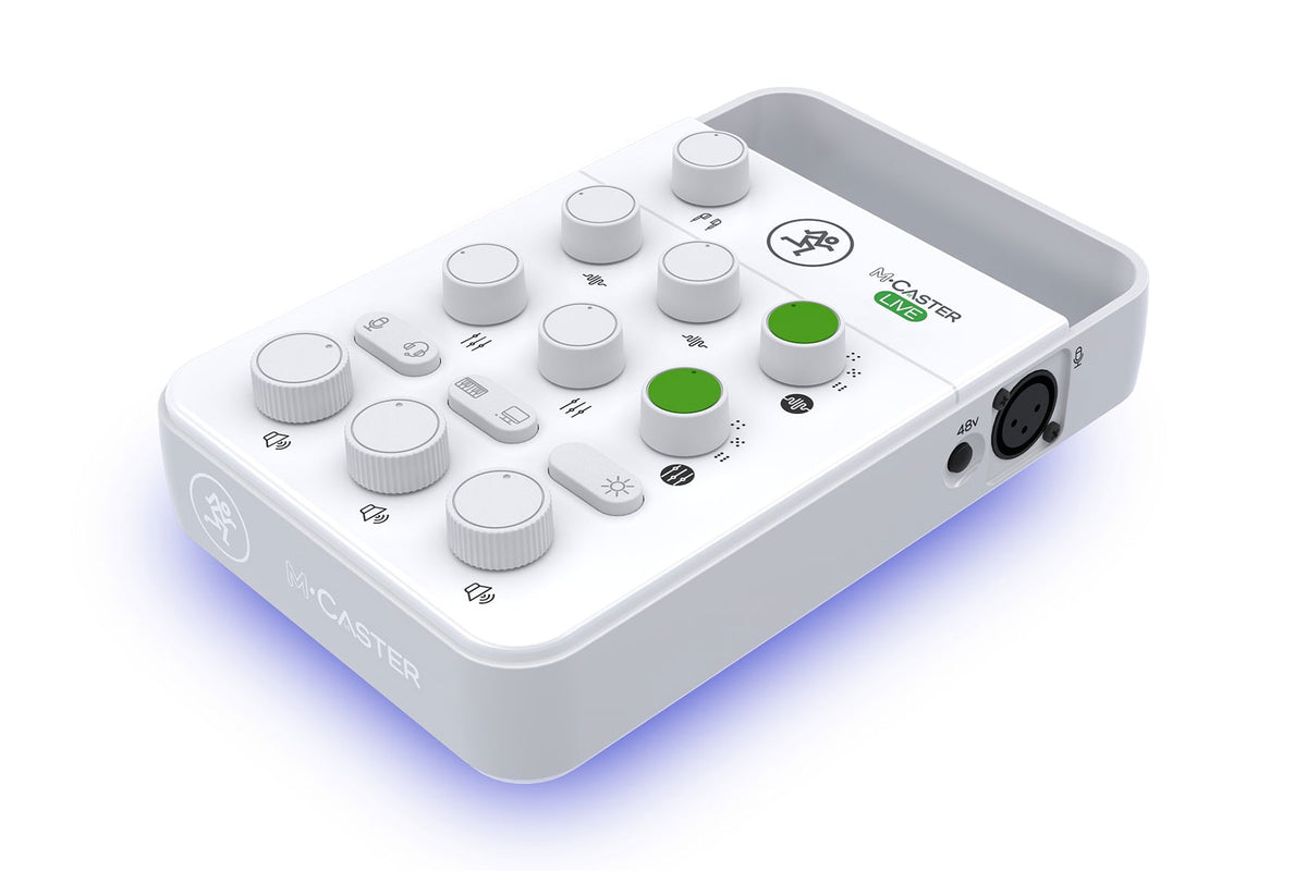 Mackie M Caster Live Portable Live Streaming Mixer in White