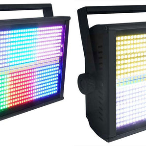 (2) Rockville STAGE PANEL 864 LED RGB Pro Stage Wash Lights+Strobe+Matrix Combo