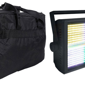 Rockville STAGE PANEL 864 LED RGB Pro Stage Wash Light w/Strobe/Matrix+Carry Bag