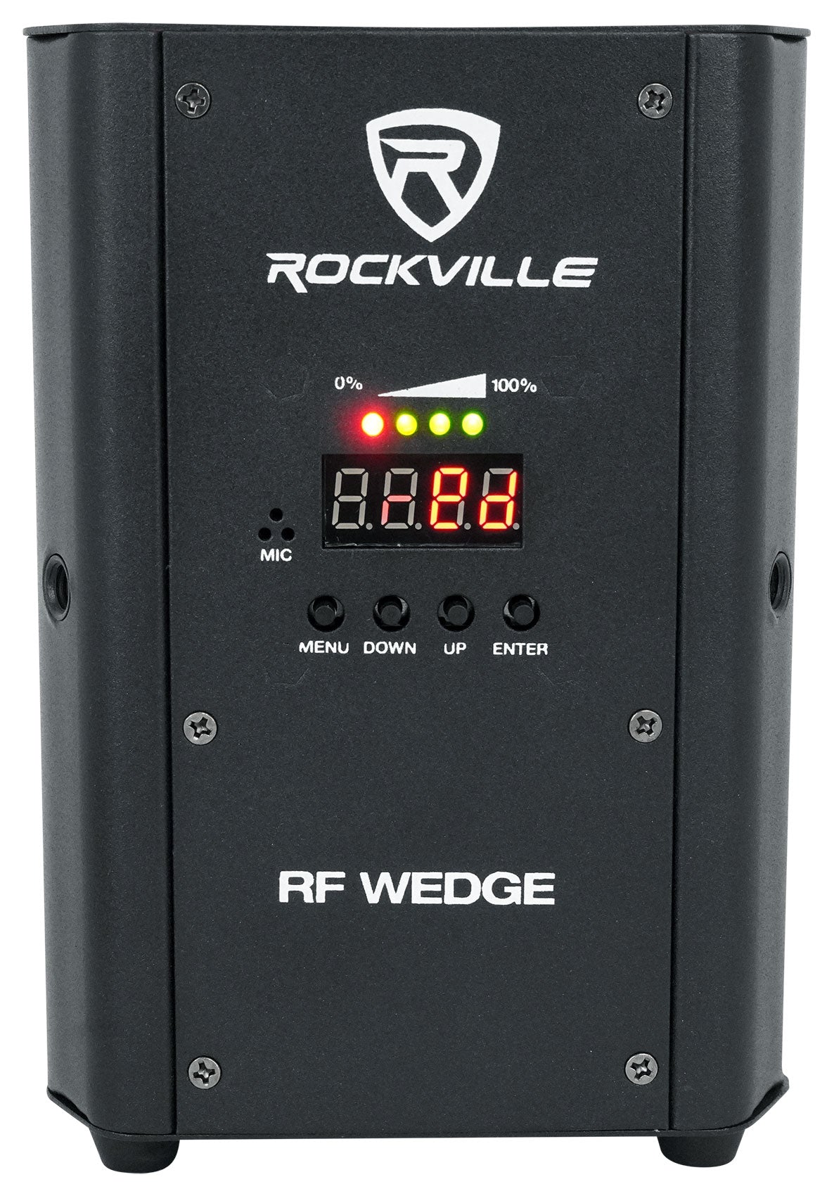 (5) RF WEDGE BLACK RGBWA+UV Battery Wireless DMX Up Lights + Remotes + Bag