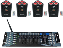 RF Wedge Black 4-Pack + ROCKFORCE W2 Controller Bundle