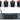 (4) Rockville RF WEDGE BLACK RGBWA+UV Battery Wireless DMX Up Lights+Controller