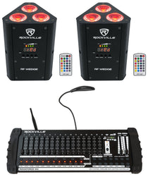 RF Wedge White 2-Pack + ROCKFORCE W4 Controller Bundle