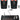 (2) Rockville RF WEDGE BLACK RGBWA+UV Wireless DMX Up Lights+384 Ch. Controller