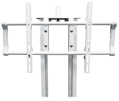 (1) Rockville RTP33-TV White/Black Totem DJ Speaker/Lighting Stand w/ TV Mount
