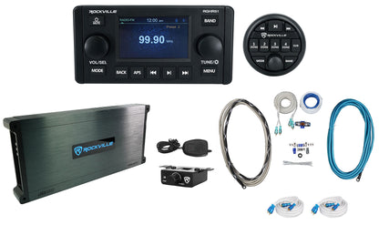 RGHR51 5 Zone Marine Receiver w/Bluetooth+6-Channel Amplifier+Remotes