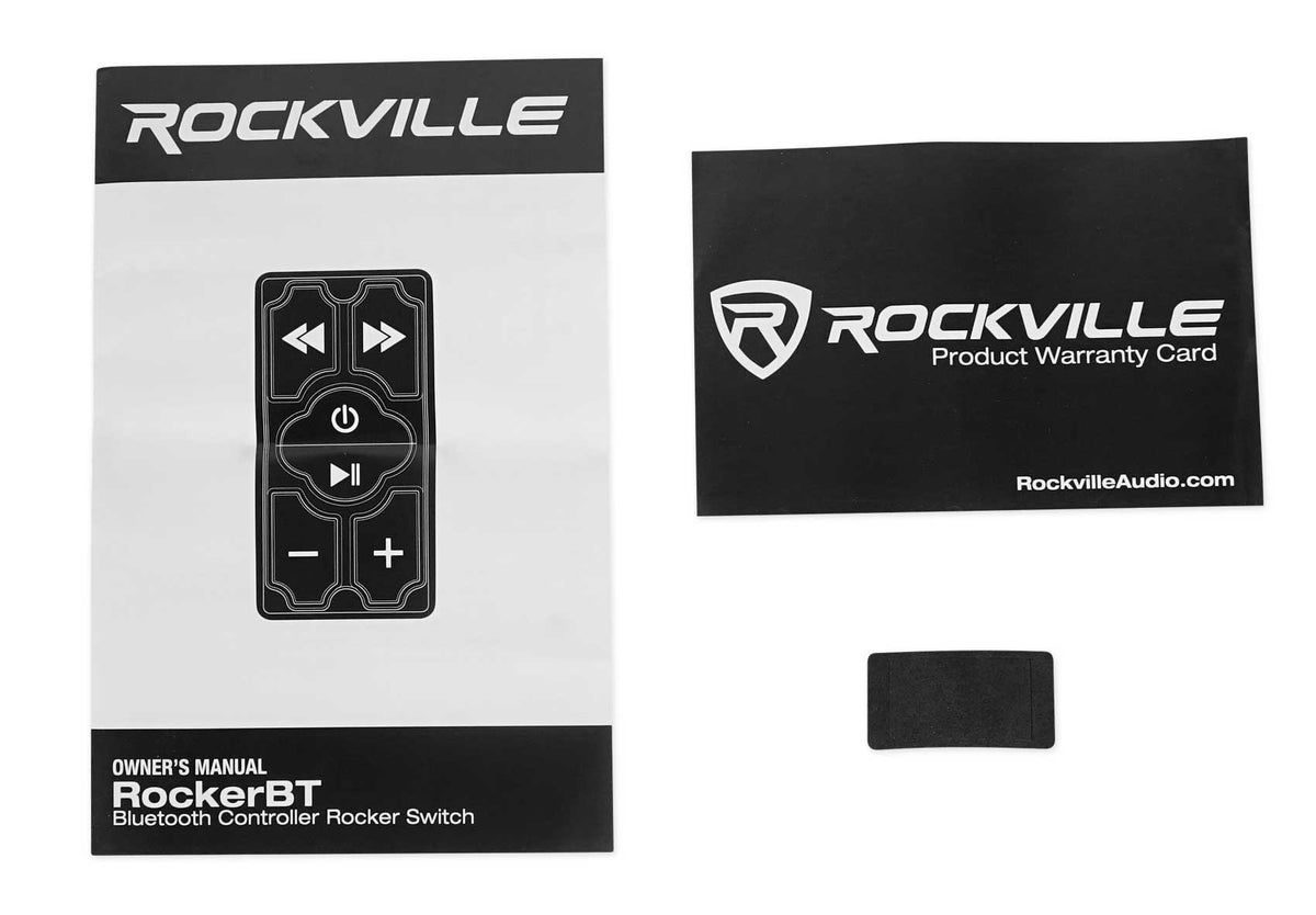 Rockville RockerBT Rocker Switch Bluetooth Controller+Aux For RZR/ATV/UTV/Cart