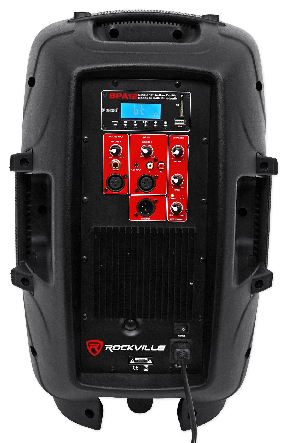 BPA12 12" Bluetooth 600 Watt DJ PA Speaker+Carry Bag