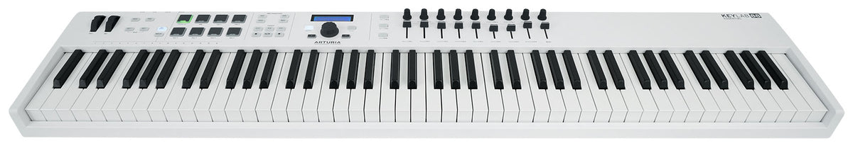 Arturia KeyLab Essential 88-Key USB MIDI Keyboard Controller in White+Software