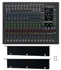 Mackie ONYX16 16-Channel Analog Mixer w/USB/3-Band EQ/Bluetooth+Rack Ear Kit