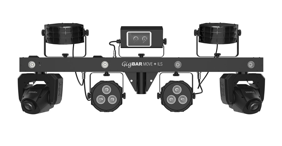 Chauvet DJ GigBAR MOVE + ILS Lighting System w/ Tripod+Footswitch+Remote+Bags.