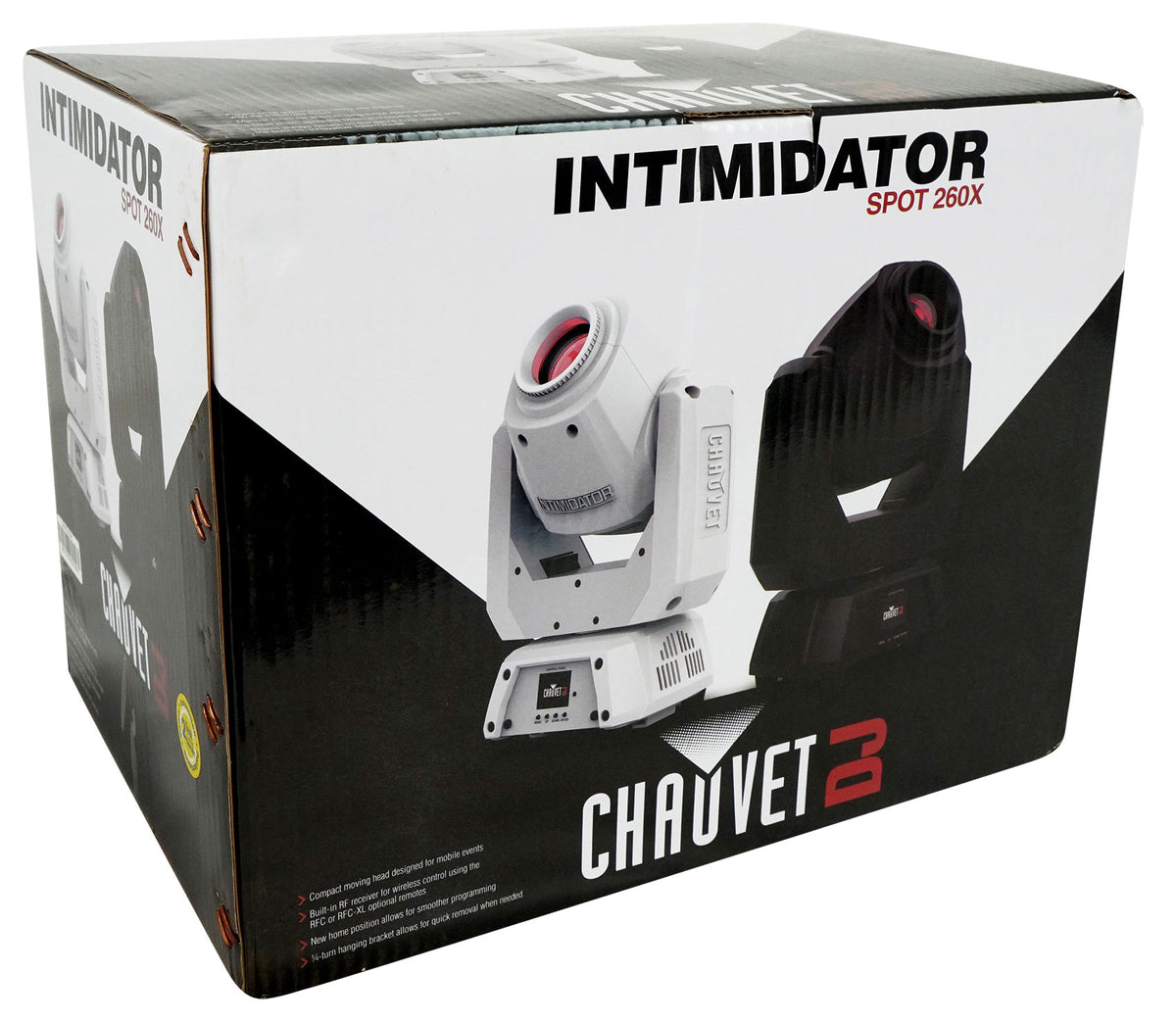 Chauvet DJ Intimidator Spot 260X White DMX LED Moving Head Light w/RF Receiver