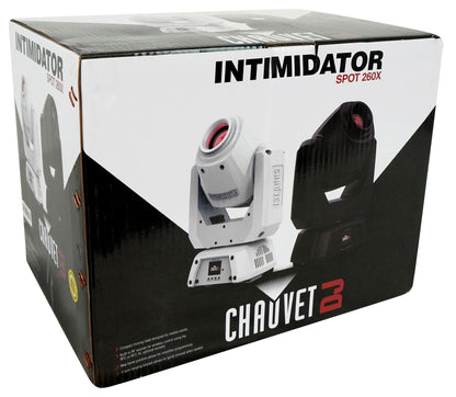 Chauvet DJ Intimidator Spot 260X White DMX LED Moving Head Light w/RF Receiver