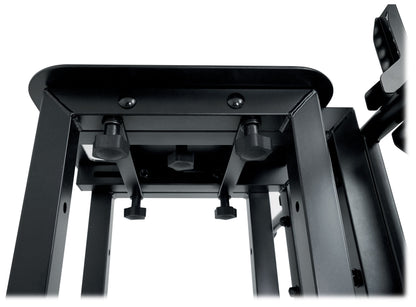 1) Rockville RTP33-TV Black or White Totem DJ Speaker/Lighting Stand w/ TV Mount