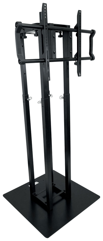 1) Rockville RTP33-TV Black or White Totem DJ Speaker/Lighting Stand w/ TV Mount
