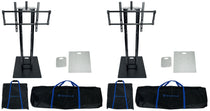 RTP33‑TV Black 2-Pack + White Totem Plates Bundle