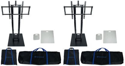 RTP33‑TV Black 2-Pack + White Totem Plates Bundle