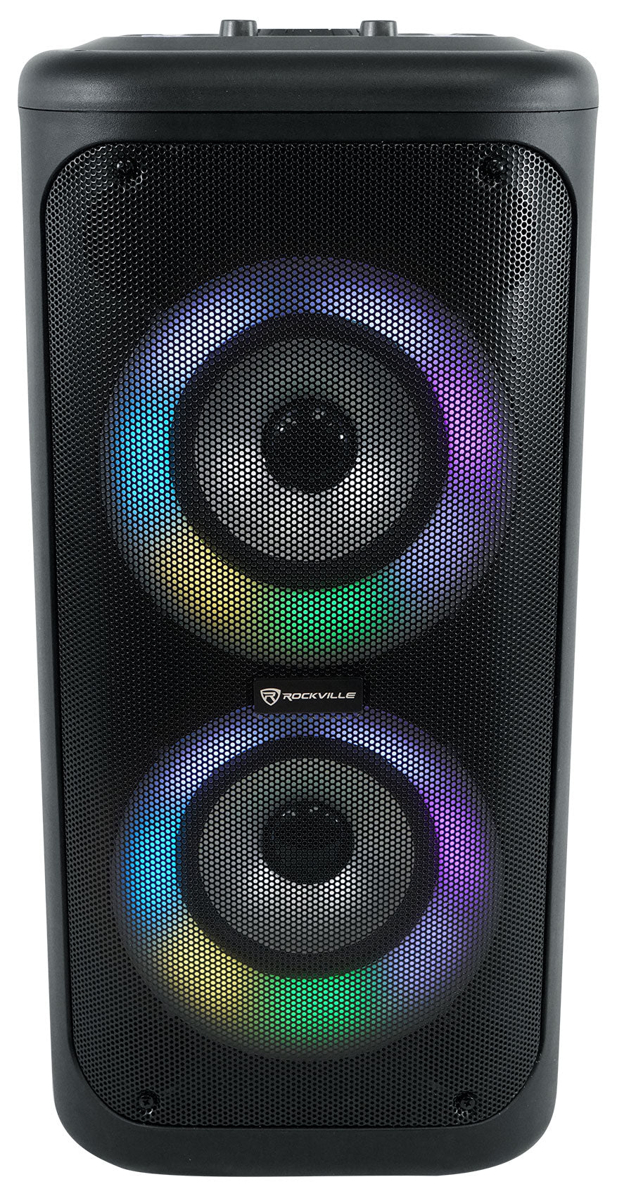 Rockville Go Party 6 Dual 6.5" Portable LED Party Bluetooth Speaker Mic Input