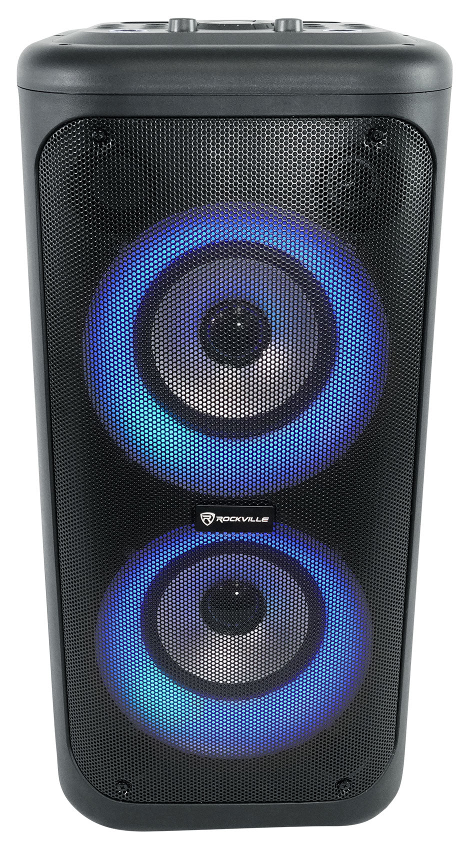 Rockville Go Party 6 Dual 6.5" Portable LED Party Bluetooth Speaker Mic Input