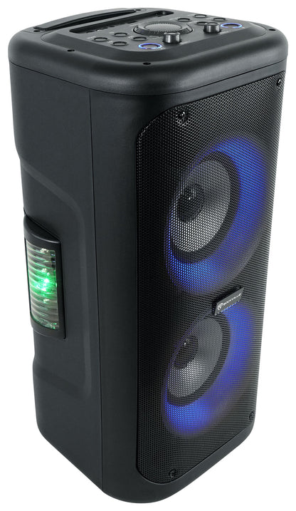 Rockville Go Party 6 Dual 6.5" Portable LED Party Bluetooth Speaker Mic Input