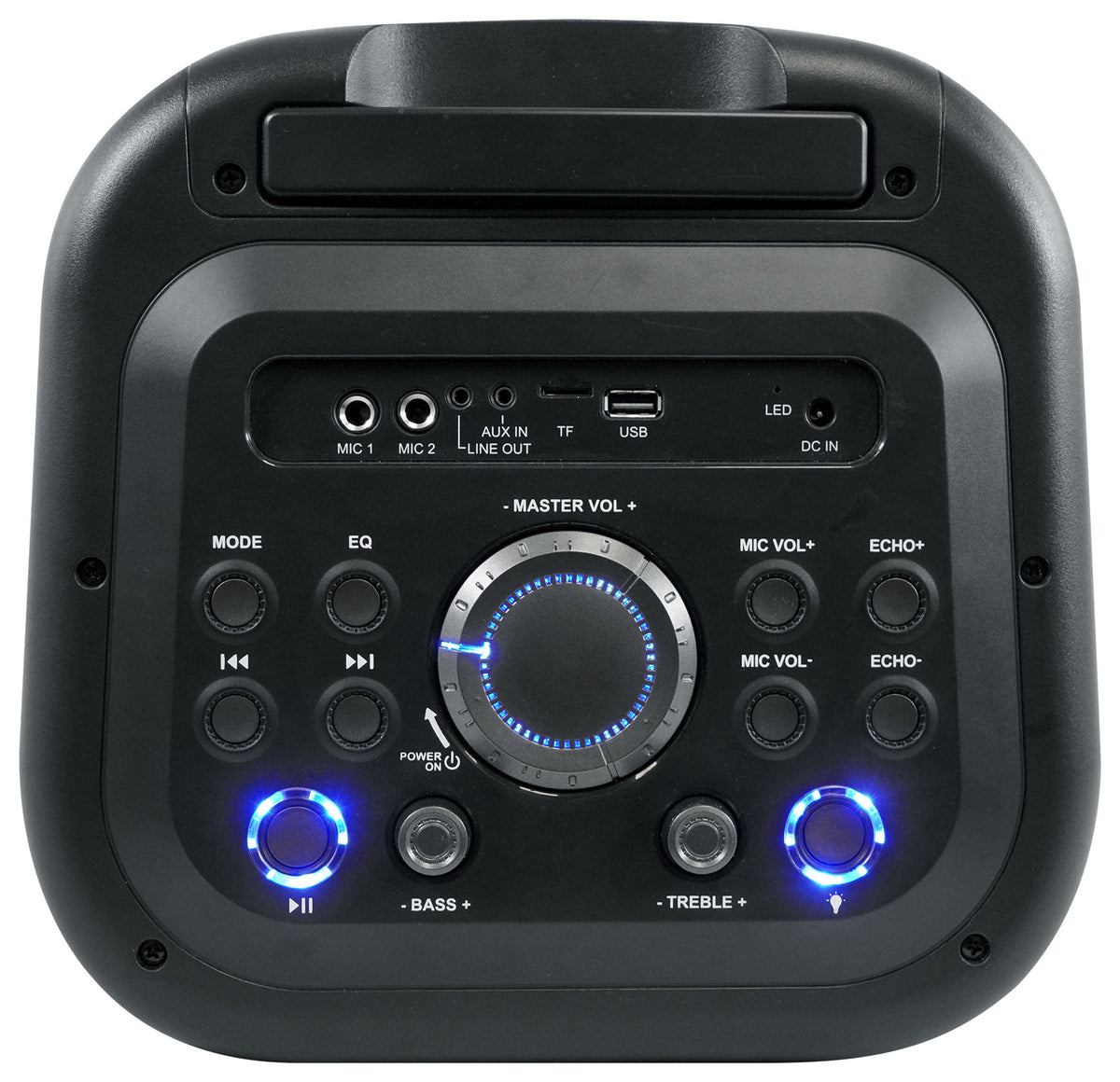Rockville Go Party 6 Dual 6.5" Portable LED Party Bluetooth Speaker Mic Input