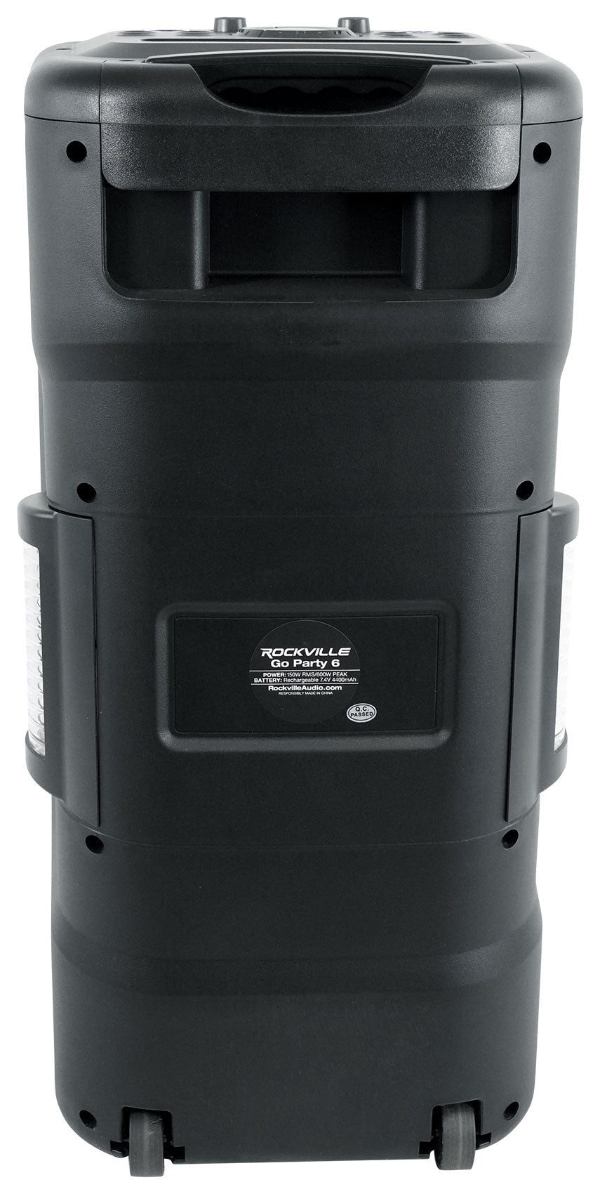 Rockville Go Party 6 Dual 6.5" Portable LED Party Bluetooth Speaker Mic Input