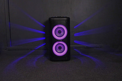 Rockville Go Party 6 Dual 6.5" Portable LED Party Bluetooth Speaker Mic Input