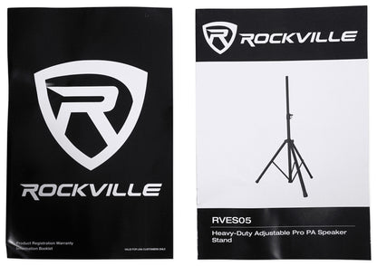 Rockville Lighting Stand For Moving Head/Gobo/Beam/Spot/Effect Light+White Scrim