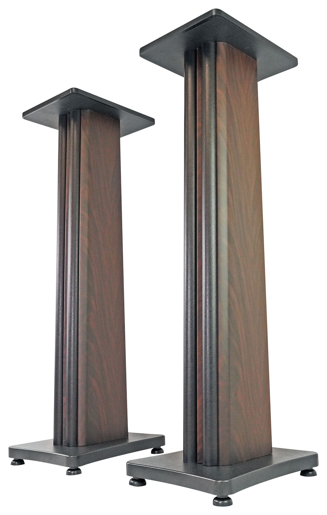 (2) APM5B 5.25" USB Studio Monitor Speakers + 36" Dark Wood Premium Stands