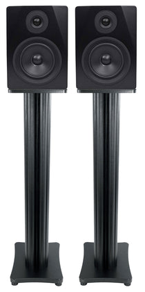 (2) APM5B 5.25" USB Studio Monitor Speakers + 36" Black Premium Stands