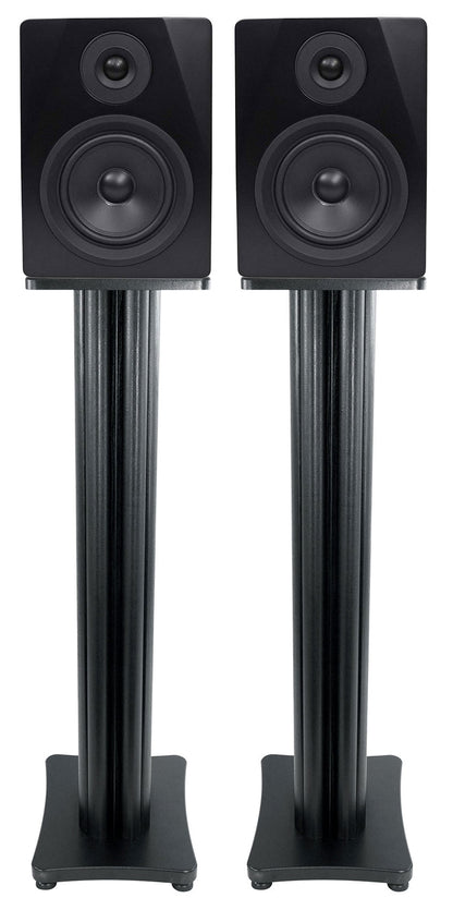 (2) APM5B 5.25" USB Studio Monitor Speakers + 36" Black Premium Stands