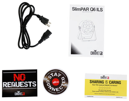 Chauvet DJ SlimPAR Q6 ILS RGBA LED D-Fi USB DMX Par Can Party/Stage Wash Light