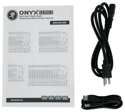Mackie ONYX24 24-Channel Analog Mixer w/USB/3-Band EQ/Bluetooth+Dust Cover