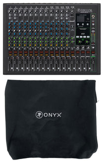 Mackie ONYX16 16-Channel Analog Mixer w/USB/3-Band EQ/Bluetooth+Dust Cover