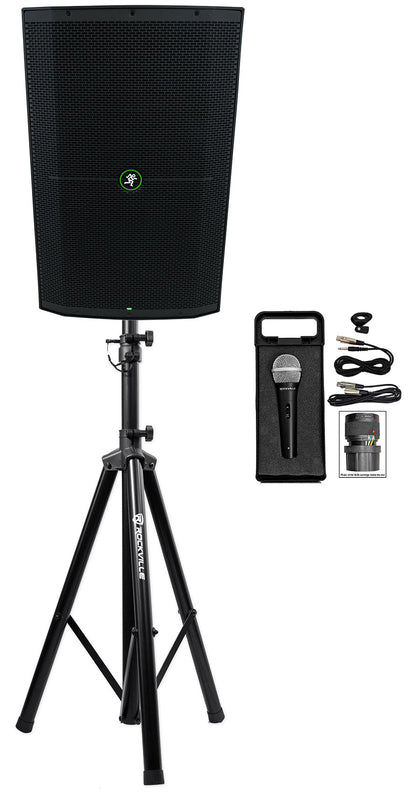 Mackie Thump215XT 15" 1400w Powered DJ PA Speaker+Tripod Stand+Mic Thump 212XT