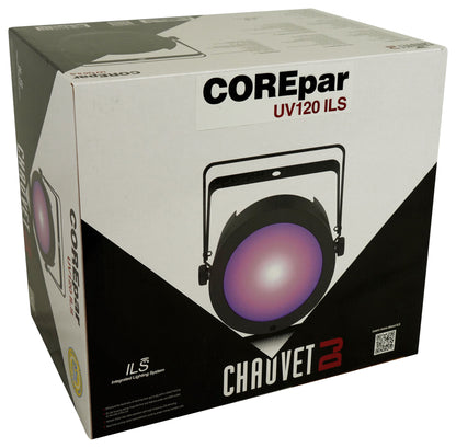 Chauvet DJ COREpar UV 120 ILS 120w UV COB LED D-Fi USB DMX Par Can Wash Light