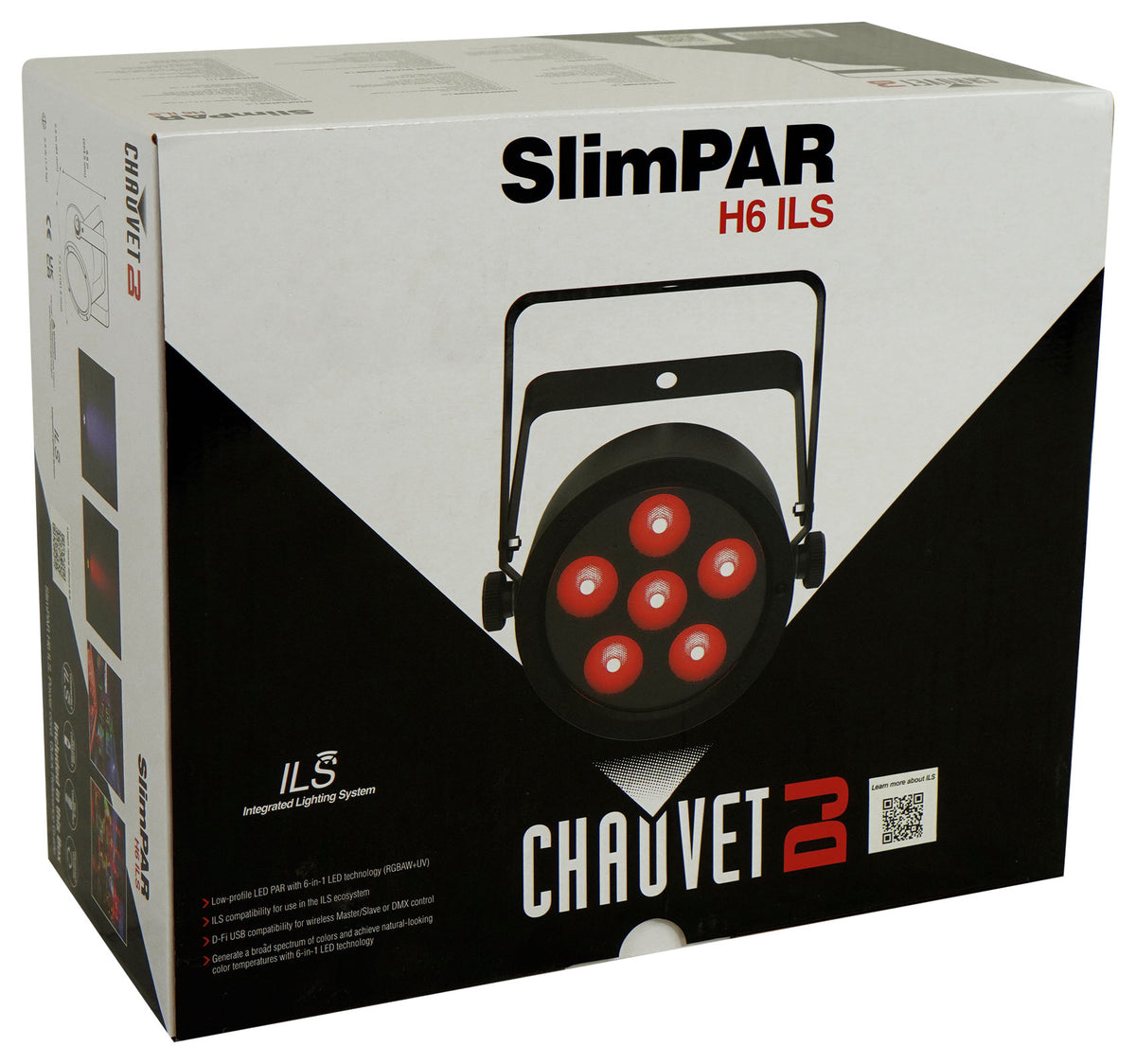 Chauvet DJ SlimPAR H6 ILS RGBAW+UV LED DMX Par Can Party/Stage Wash Light