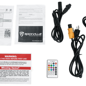 (8) Rockville WET PAR PRO Indoor/Outdoor Par Wash Up Lights For Restaurant Stage
