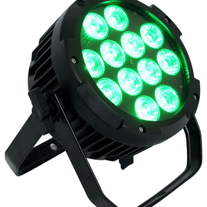 (12) Rockville WET PAR PRO Indoor/Outdoor Par Can Wash Up Lights+DMX Controller