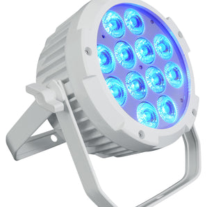 12) Rockville WET PAR PRO White Indoor/Outdoor Par Wash Up Lights+DMX Controller