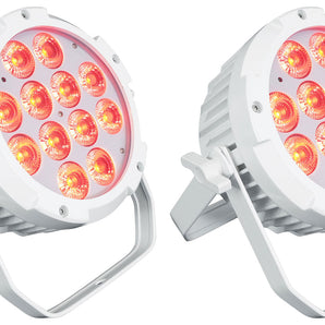 (2) Rockville WET PAR PRO White Indoor/Outdoor Wash Up Lights Restaurant Stage