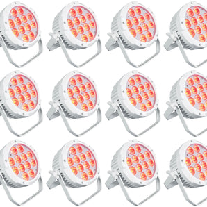 (12) Rockville WET PAR PRO White Indoor/Outdoor Wash Up Lights Restaurant Stage