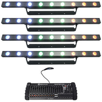 (4) COLORband H9 ILS Strip Lights w/Chase Effect/Blinder+DMX Controller