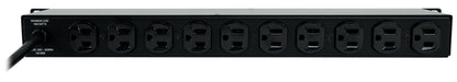 Furman D10-PFP 1U 15A Rackmount Pro DJ Power Strip w/ 10 Outlets