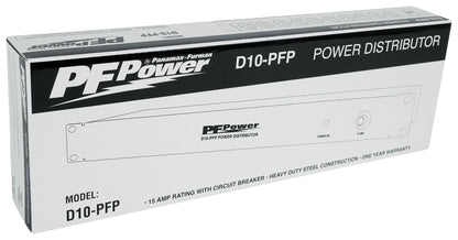 Furman D10-PFP 1U 15A Rackmount Pro DJ Power Strip w/ 10 Outlets