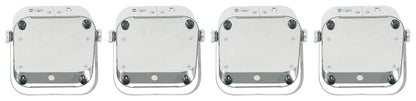 Rockville 4 PACK MINI RF1 V2 RGBWA+UV DJ/Party Wash Up Lights+Par Bag+RF Remote